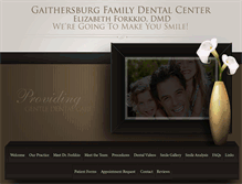 Tablet Screenshot of gburgfamilydental.com